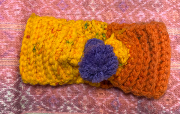 Orange and Yellow Head Warmer