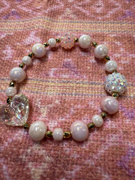 Clear Heart Bracelet