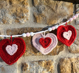 Crochet Heart Garland