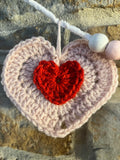 Crochet Heart Garland